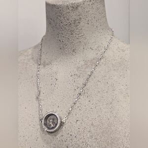 Living Locket Memory Charms Locket Pendant Necklace 18 Inch